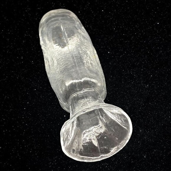 SEA GLASBRUK Clear Tall Glass Bag Art Glass Bud Vase 8.5”T 2”W - Picture 9 of 9